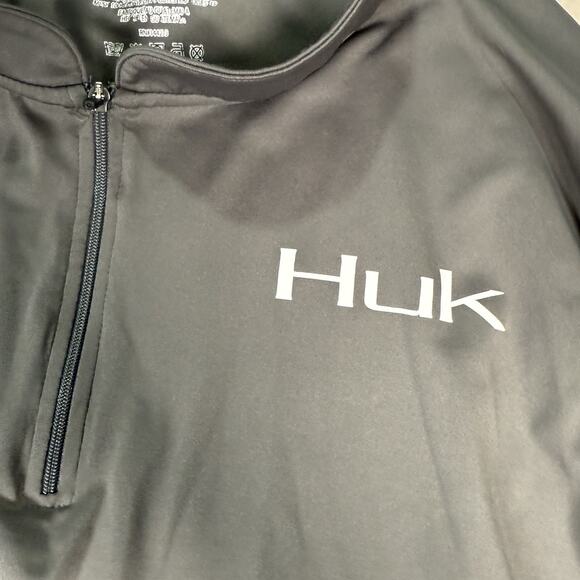 Huk Performance Fishing Icon Lightweight 1/4 Zip Pullover Men’s Size 2XL Gray - Picture 3 of 7
